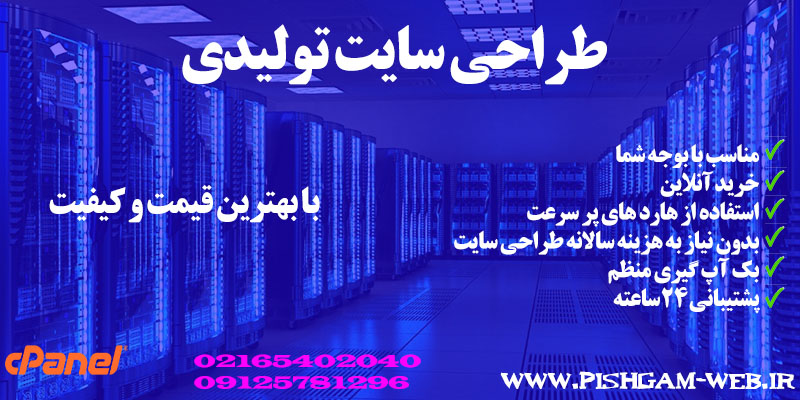 طراحی سایت تولیدی