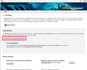 آموزش انتقال فول بکاپ سایت به سرور دیگر در Cpanel