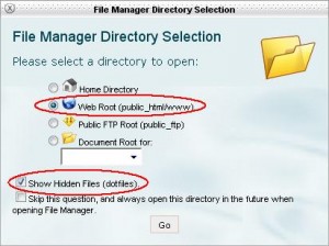 آپلود فایل توسط File Manager در cPanel