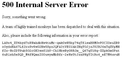 خطای 500 Internal Server Error